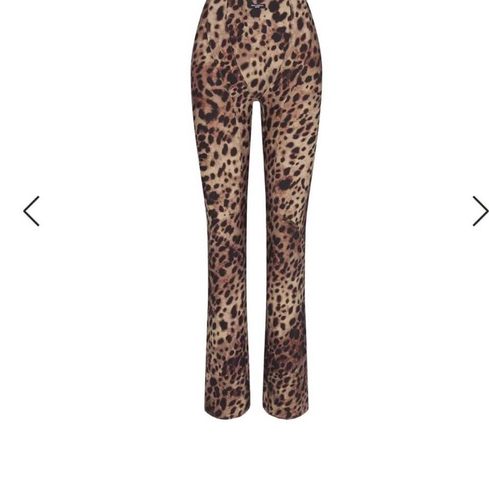 SKIMS Animal Print Flare Pants